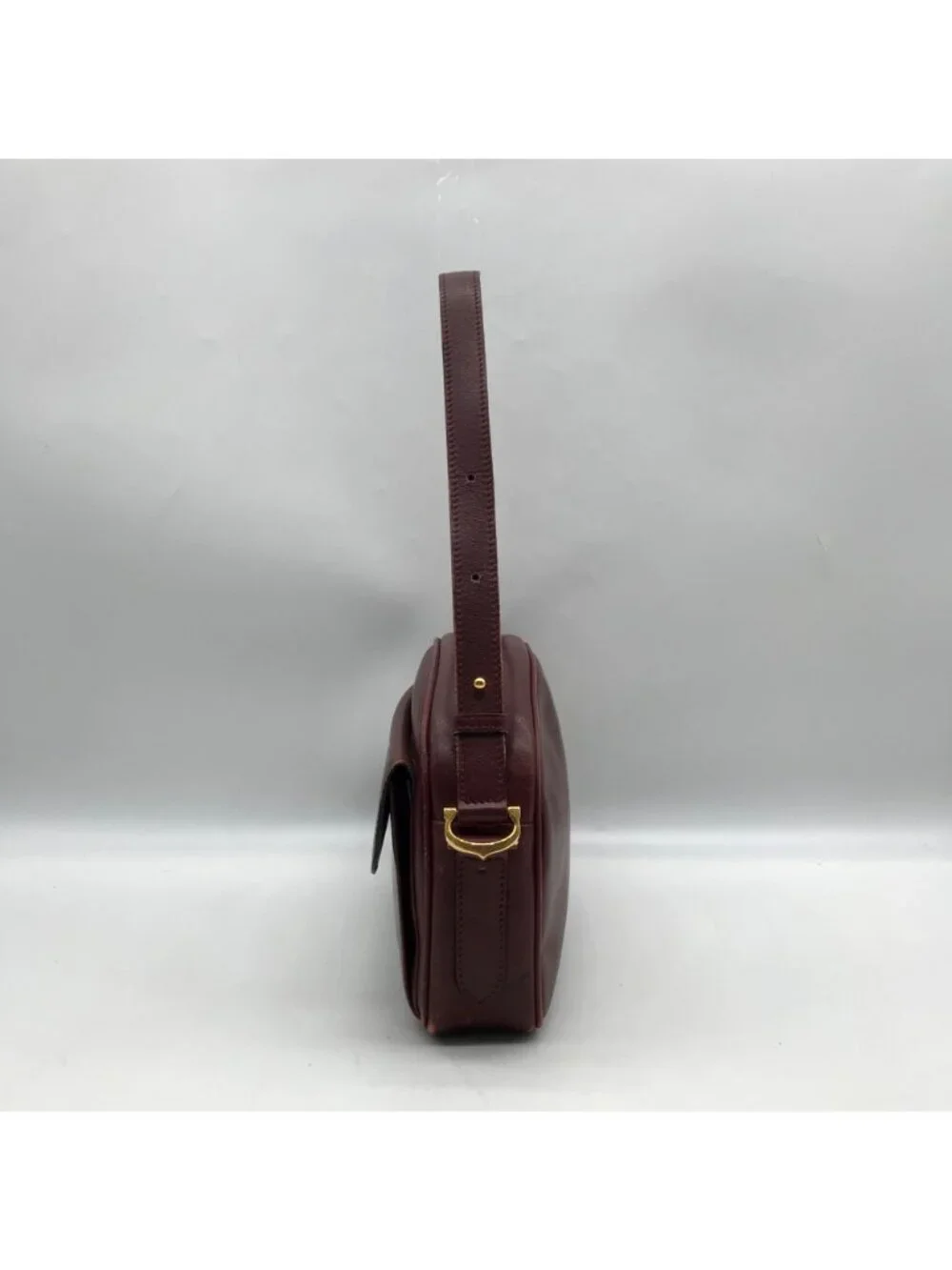Cartier Burgundy Leather Must De Cartier Shoulder Bag